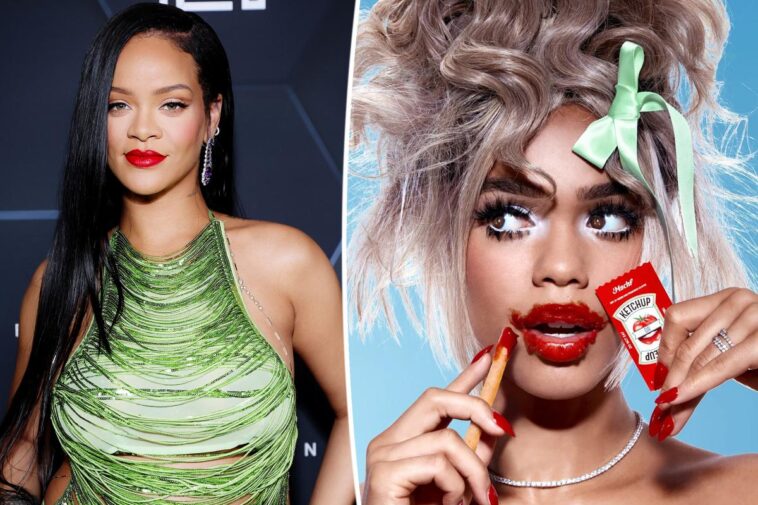 Fenty Beauty de Rihanna se une a MSCHF en maquillaje de ketchup
