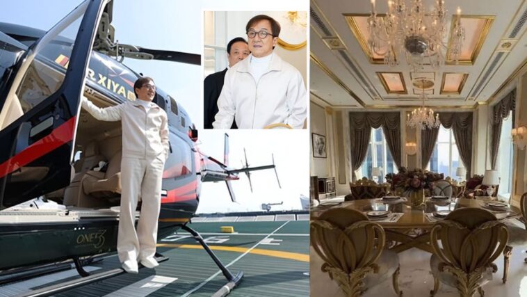 Jackie Chan toma un helicóptero para ver un condominio en Hangzhou y adquiere una unidad de S$ 8,1 millones de inmediato