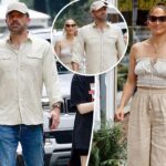 Jennifer Lopez y Ben Affleck coinciden antes de su boda en Georgia