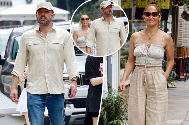 Jennifer Lopez y Ben Affleck coinciden antes de su boda en Georgia