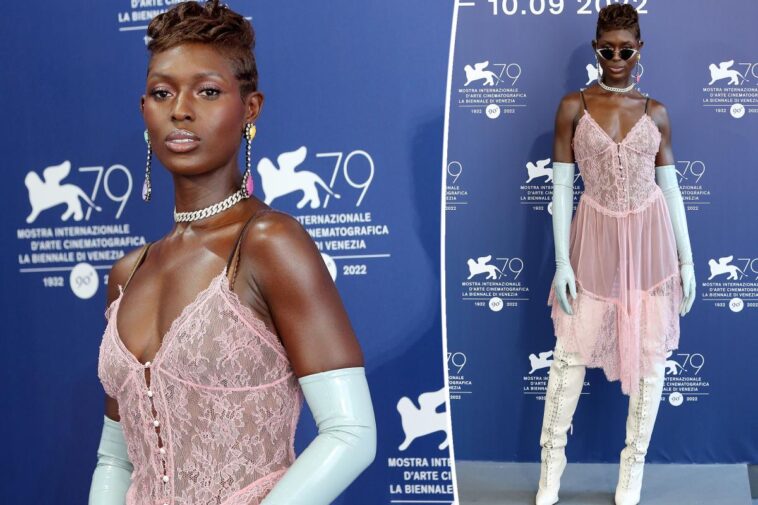 Jodie Turner-Smith deslumbra con un vestido transparente en el Festival de Cine de Venecia 2022