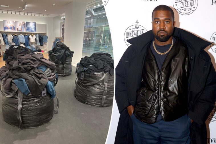 Kanye West criticado por vender ropa nueva de Yeezy Gap en bolsas de basura