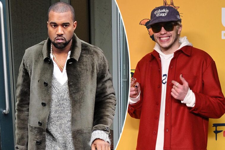 Kanye West elimina la publicación de Pete Davidson después de que Kim se pone 'furiosa'