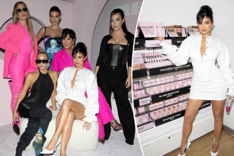 Kardashian-Jenners salen con estilo para la fiesta de Kylie Cosmetics