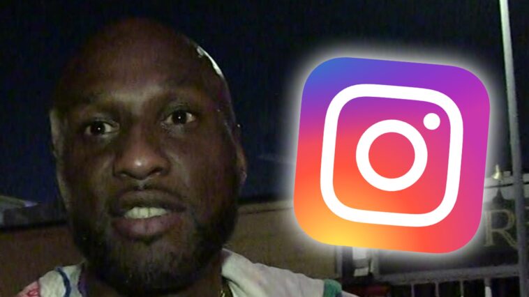 Lamar Odom recupera Instagram después de presentarse en la sede