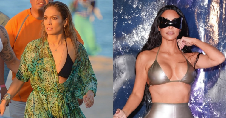 Los tangakinis son la principal tendencia en trajes de baño detectada en J Lo, Kim Kardashian y más