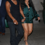 Rihanna se viste reveladoramente para una cita con A$AP Rocky con una minifalda de cuero