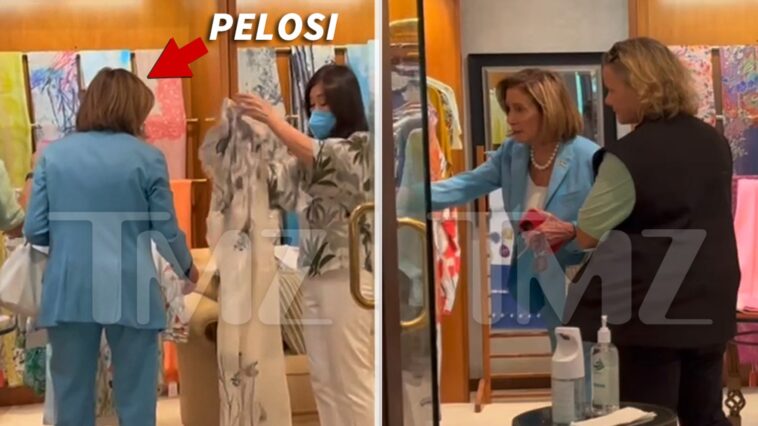 Terapia de compras de la representante Nancy Pelosi antes del controvertido viaje a Taiwán