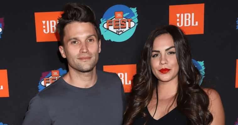 Tom Schwartz y Katie Maloney de Pump Rules discuten durante el rodaje de la temporada 10