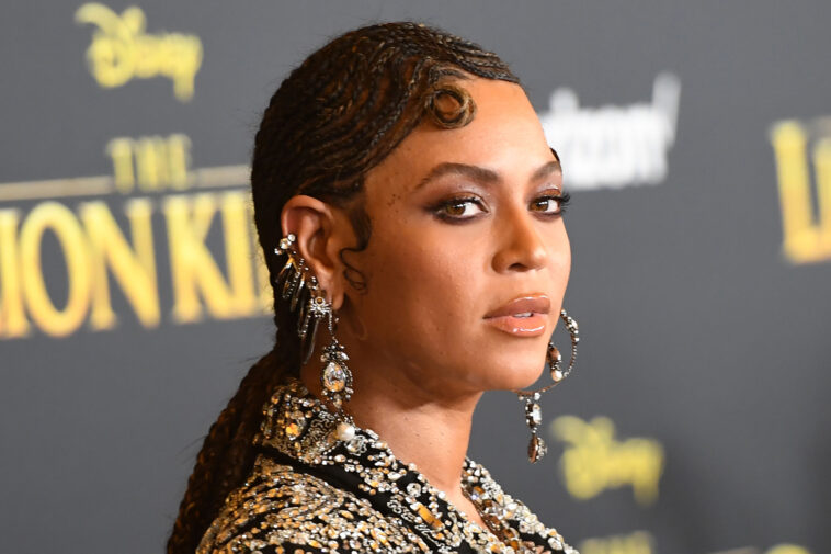 US singer/songwriter Beyonce arrives for the world premiere of Disney's "The Lion King" at the Dolby theatre on July 9, 2019 in Hollywood.