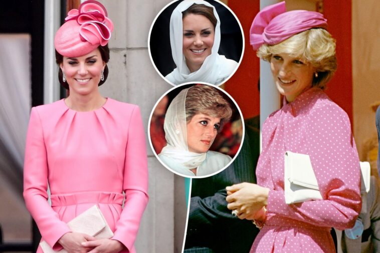 12 veces que Kate Middleton canalizó el estilo real de la princesa Diana