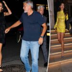 Amal Clooney sigue vistiendo a su esposo George