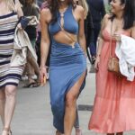 La ex estrella de Bachelor Brittany Hockley, de 35 años, (en la foto) dejó poco a la imaginación cuando se puso un vestido de fiesta muy ajustado en una despedida de soltera el sábado.