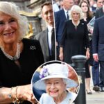 Camilla usa un broche especial en Buckingham tras la muerte de la reina