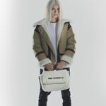 AWOL: Cara Delevingne, vista aquí en una nueva campaña para su última colección cápsula, curiosamente estuvo ausente de su lanzamiento oficial en la ciudad de Nueva York el lunes por la noche.