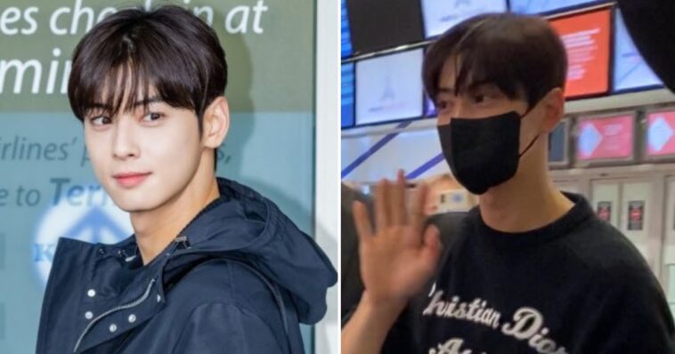 Cha Eunwoo de ASTRO es un verdadero príncipe con su apariencia y personalidad encantadora en el aeropuerto antes de la Semana de la Moda de París