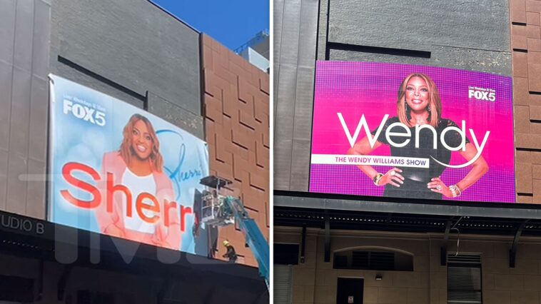 El póster del nuevo programa de Sherri Shepherd reemplaza al póster de Wendy Williams