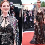 Julianne Moore, de 61 años, deslumbra con un vestido transparente en el Festival de Cine de Venecia 2022