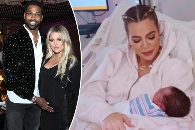 Khloé Kardashian insinúa su nombre, el bebé de Tristan Thompson