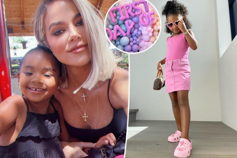 Khloé Kardashian, la hija de Tristan Thompson True comienza la escuela