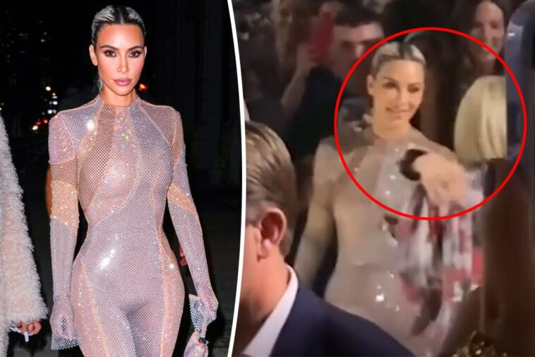 Kim Kardashian pareció ser rechazada por Anna Wintour en el desfile NYFW de Fendi