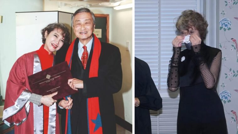 La estrella veterana de HK, Siao Fong Fong, cumple el deseo de su difunto esposo con un servicio conmemorativo para celebrar su vida