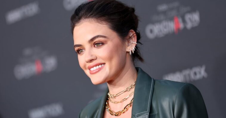 Las uñas cortas de supermodelo de Lucy Hale son la manicura de transición perfecta