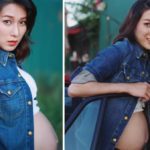 Linda Chung, de 38 años, muestra un bulto de bebé en hermosas fotos de maternidad
