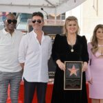 Los jueces de 'Idol' Simon, Paula y Randy se reúnen para la estrella del Paseo de la Fama de Kelly Clarkson