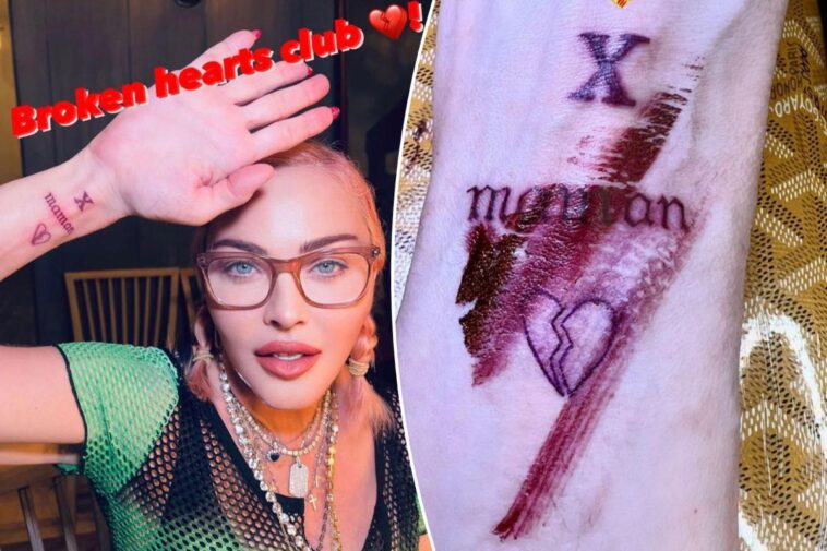 Madonna comparte mensajes crípticos con un tatuaje que se hizo en honor a su madre