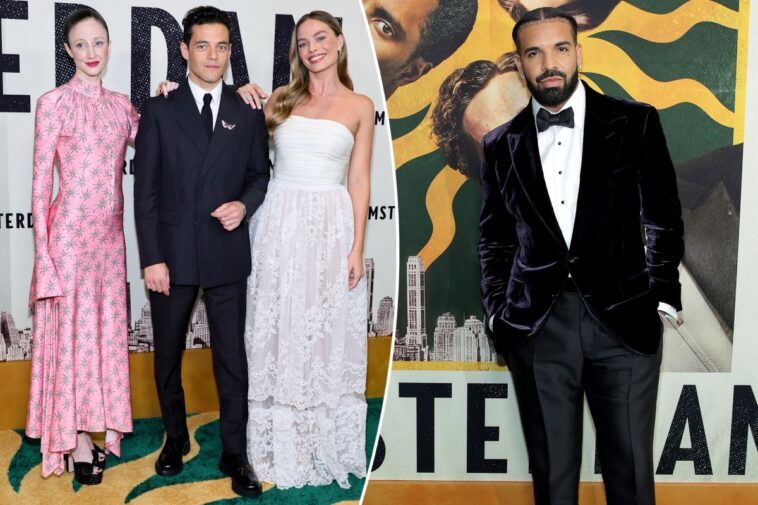 Margot Robbie, Drake, más golpean la alfombra roja del estreno de 'Amsterdam'