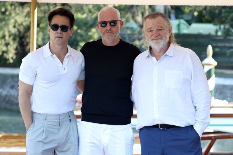 Martin McDonagh, Colin Farrell y Brendan Gleeson sobre reunirse para 'The Banshees Of Inisherin' - Venecia