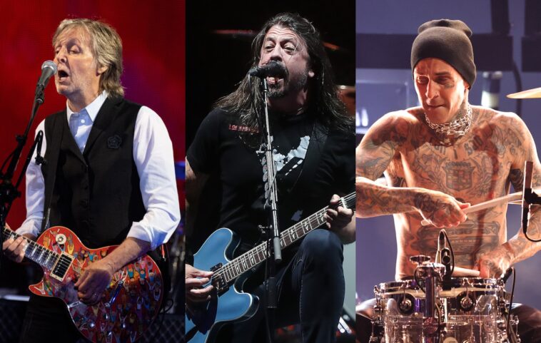 Mira a Foo Fighters tocar con Paul McCartney y Travis Barker en el concierto tributo a Taylor Hawkins
