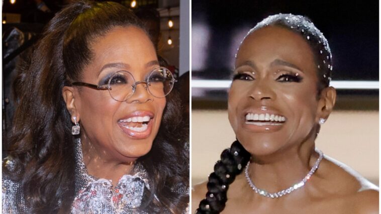 Oprah envió a Sheryl Lee Ralph un ramo tan grande que se necesitaron tres hombres para llevarlo