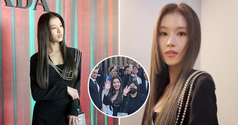 Sana de TWICE es verdaderamente el evento principal mientras asiste al desfile de Prada en la Semana de la Moda de Milán