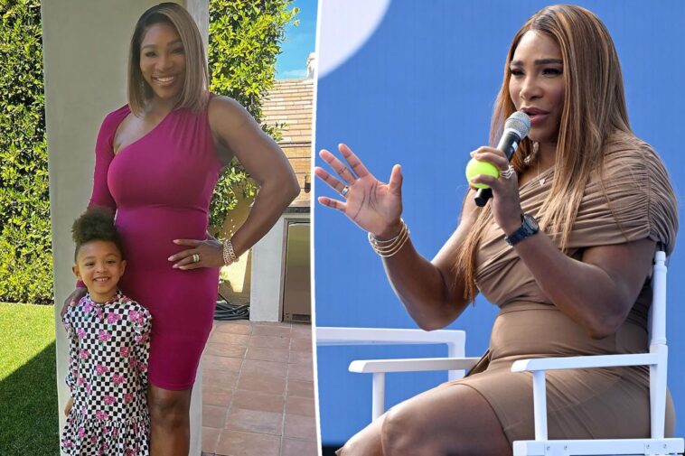 Serena Williams recibe ayuda de su hija Olympia en línea de moda