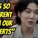 Suga de BTS habla sobre cómo su actuación de "That That" con PSY fue diferente de cualquier experiencia de concierto que haya tenido