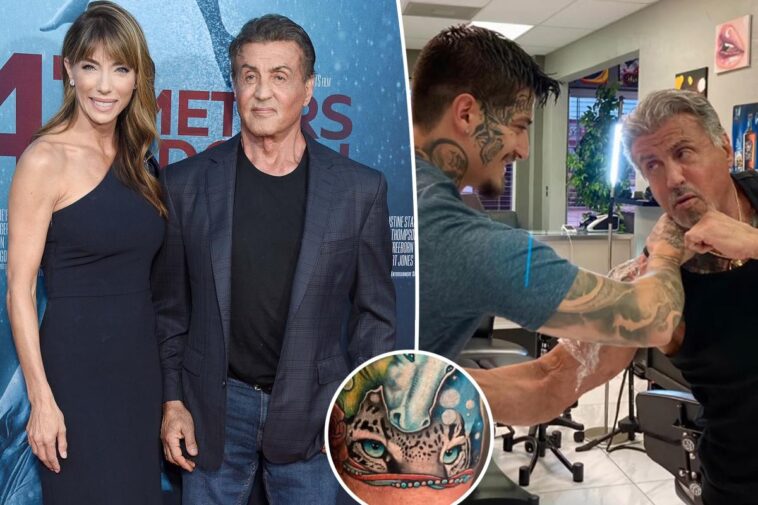 Sylvester Stallone cubre el segundo tatuaje de su esposa Jennifer Flavin