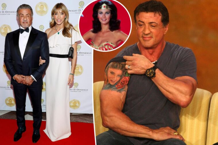 Sylvester Stallone quería reemplazar el tatuaje de Jennifer Flavin con Wonder Woman