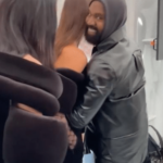 Tanto Kanye West como su novia modelo Irina Shayk estaban radiantes antes del evento de Burberry