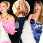 Taylor Swift asiste a la fiesta de lanzamiento de la línea de ropa de Gigi Hadid