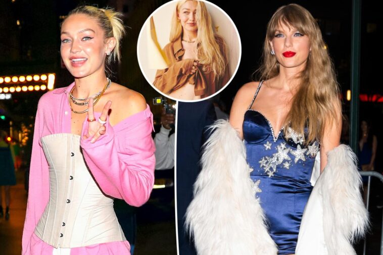 Taylor Swift asiste a la fiesta de lanzamiento de la línea de ropa de Gigi Hadid