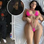 Tristan Thompson deja la fiesta con la modelo mientras Khloé presenta a su hijo