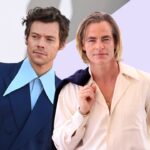 Twitter cree que Harry Styles escupió en el regazo de Chris Pine en el estreno de Don't Worry Darling