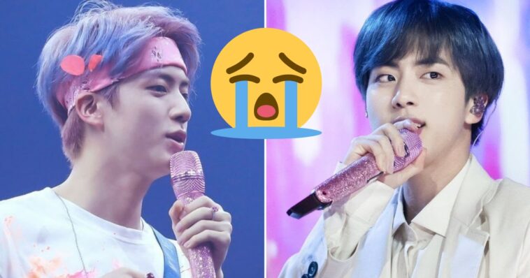 BTS Jin tiene una actualización desgarradora sobre la condición de su icónico micrófono rosa