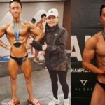 El hijo de 22 años de la pareja de celebridades taiwanesas Di Ying y Sun Peng gana el cuarto lugar en una competencia de culturismo