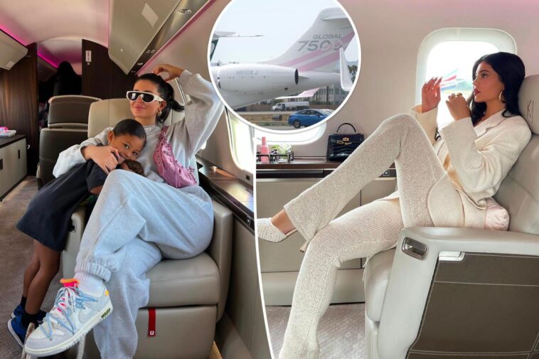 El jet privado de Kylie Jenner ofrece lujosos menús de comidas y bebidas