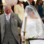 El rey Carlos tiene una foto de la boda de Meghan Markle y el príncipe Harry en exhibición en el Palacio de Buckingham