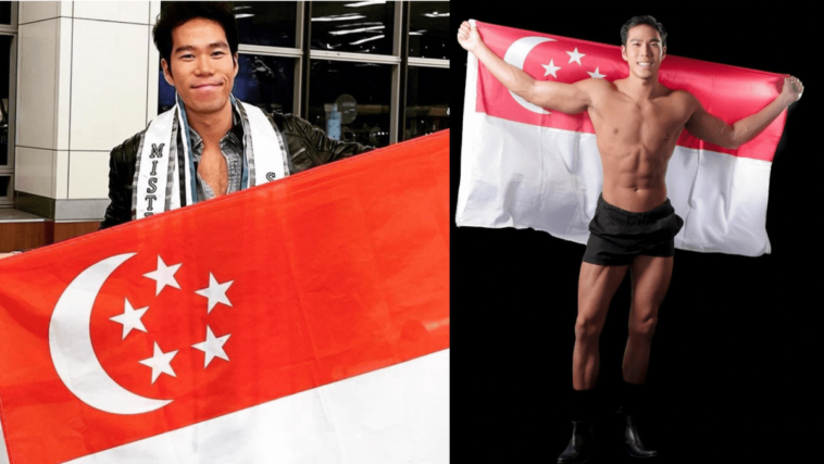 el traje nacional pt shorts & boots de mister singapore international genera controversia