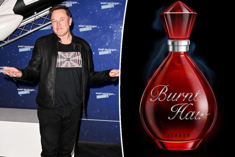 Elon Musk vende el nuevo perfume 'Burnt Hair' valorado en 1 millón de dólares